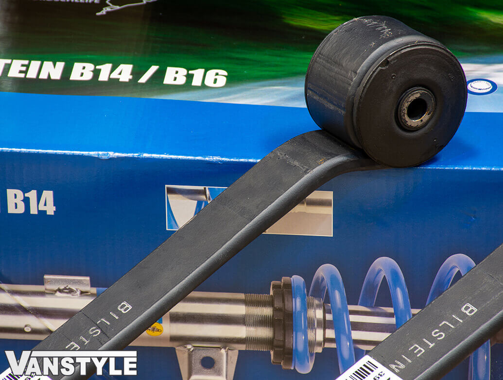 Bilstein 40mm Lowered Rear Leaf Spring x2 Transit Custom Vanstyle