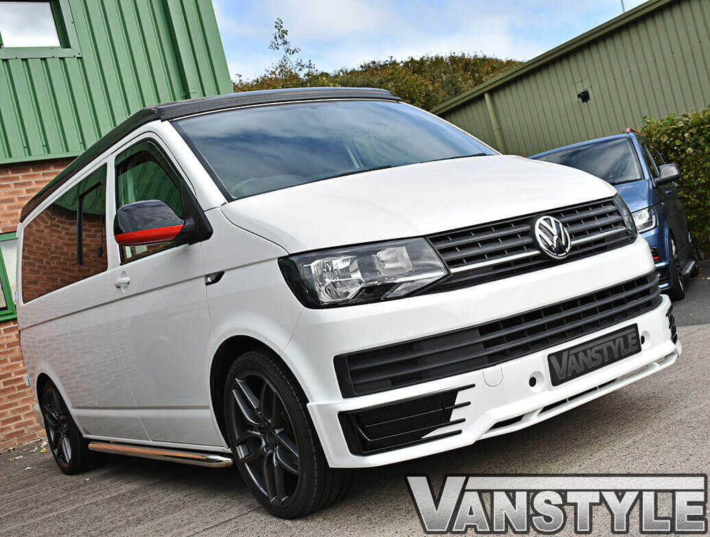 VW T5 TRANSPORTER SWB SPORTLINE SIDE BARS OEM QUALITY 60MM STAINLESS