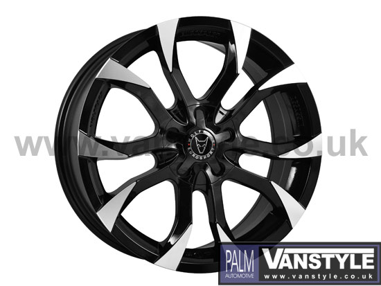 Wolfrace Assassin Black & Polished 8x18" Wheel & Tyre Package