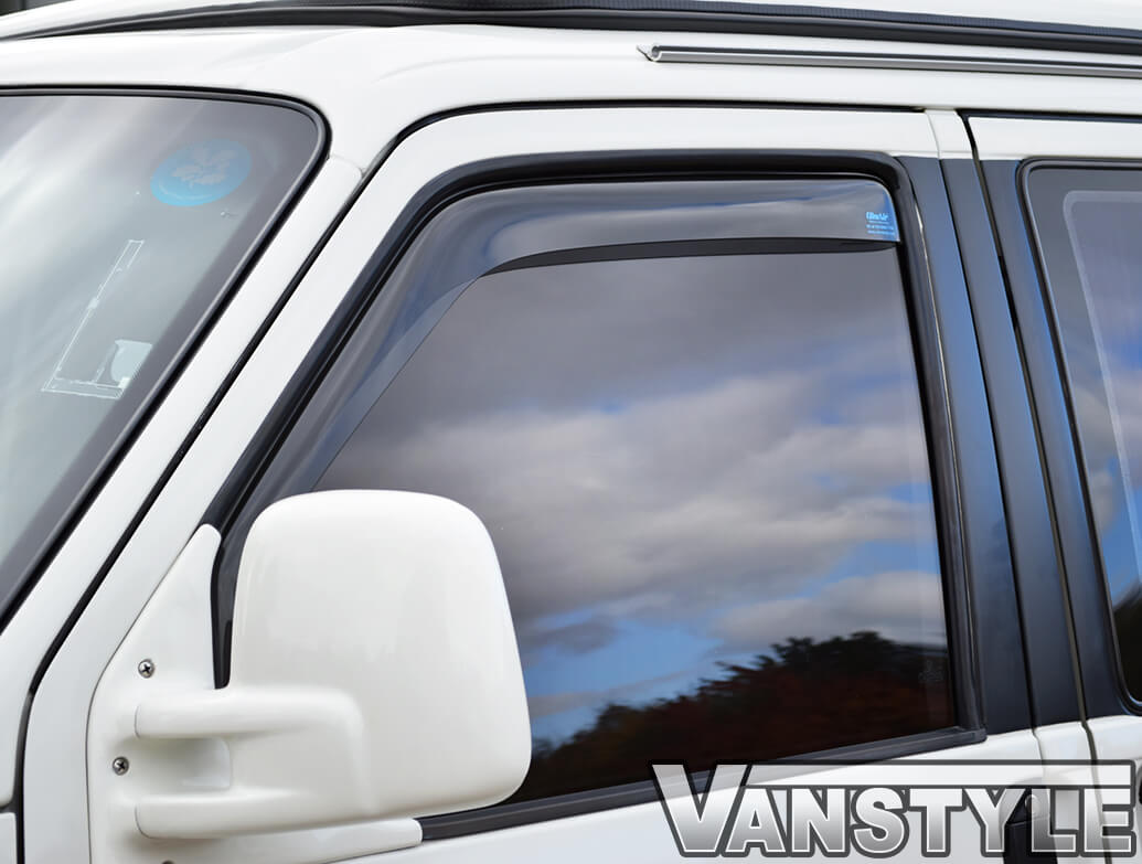 1 Pair Climair Wind Deflectors regenabweiser for VW T4 With Abe Black