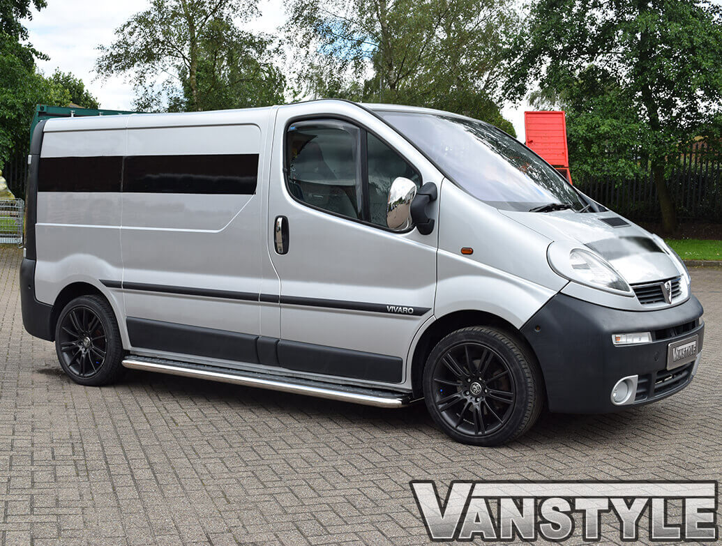 ISPEED Wind Deflectors For Vauxhall Vivaro MK1 2001-2014 – Dark Tinted – 2pc Front Set With Clips