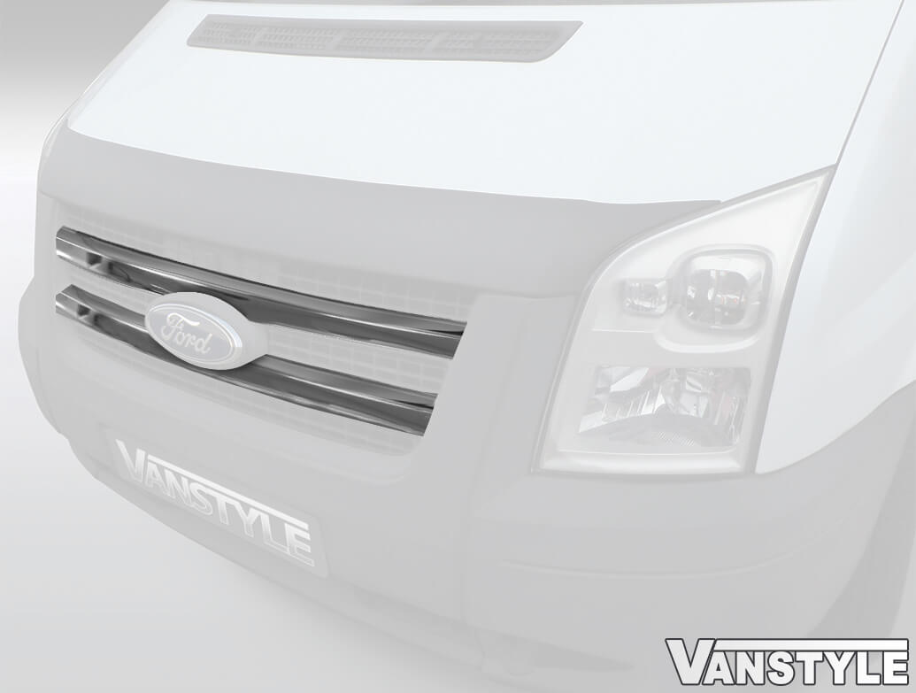 Front Grille Covers Stainless Steel Ford Transit Mk7 2007>13