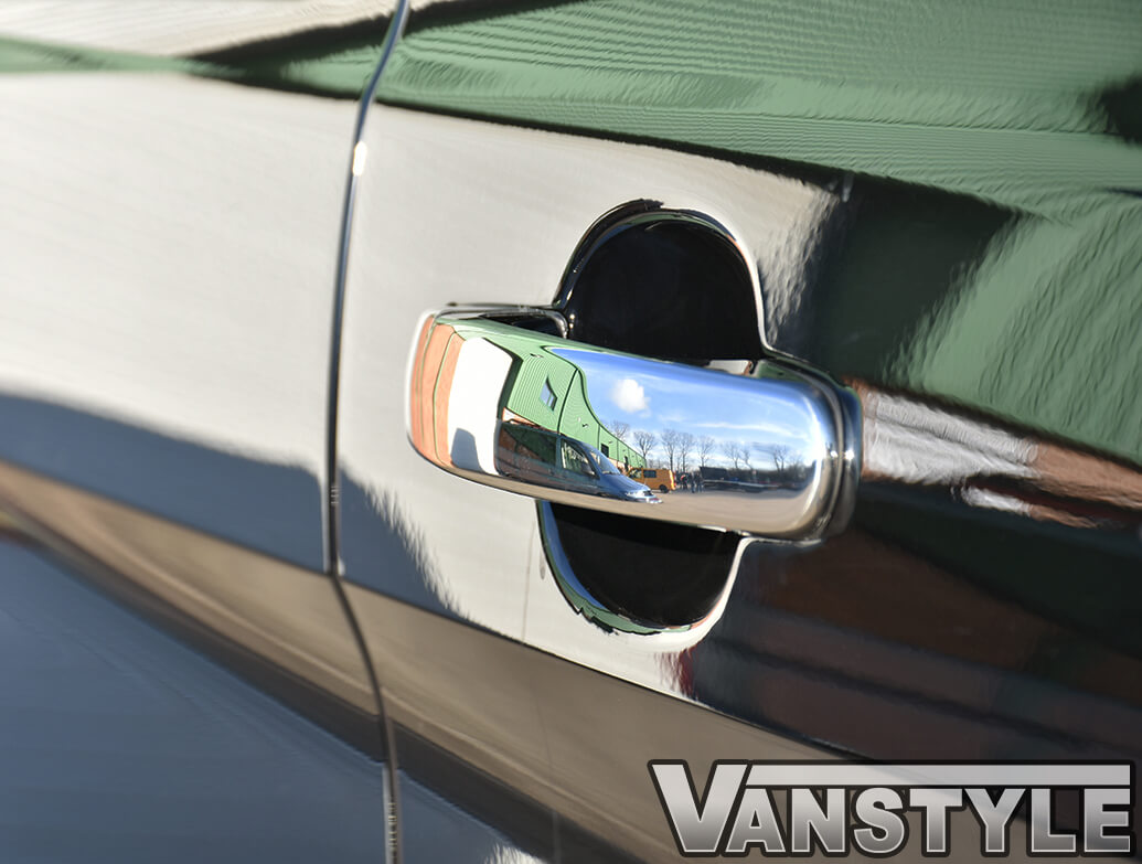 Ford Transit Custom Polished Stainless Steel Door Handle Covers