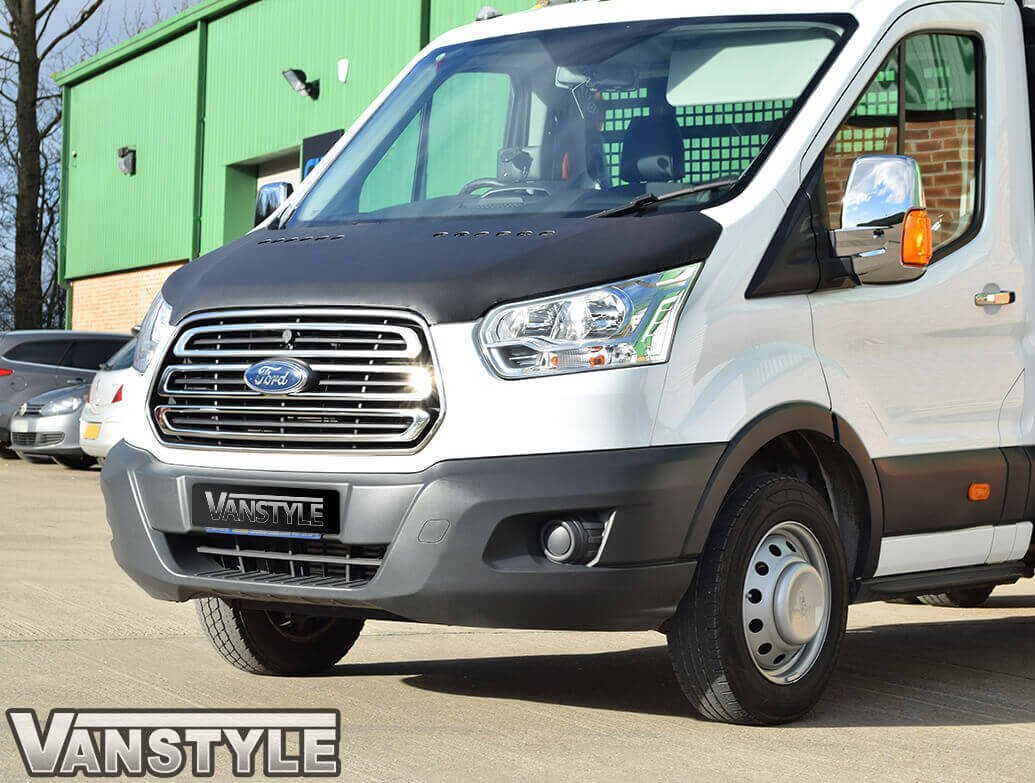 Ford Transit MK8 Chrome ABS Mirror Covers 2014-2019>