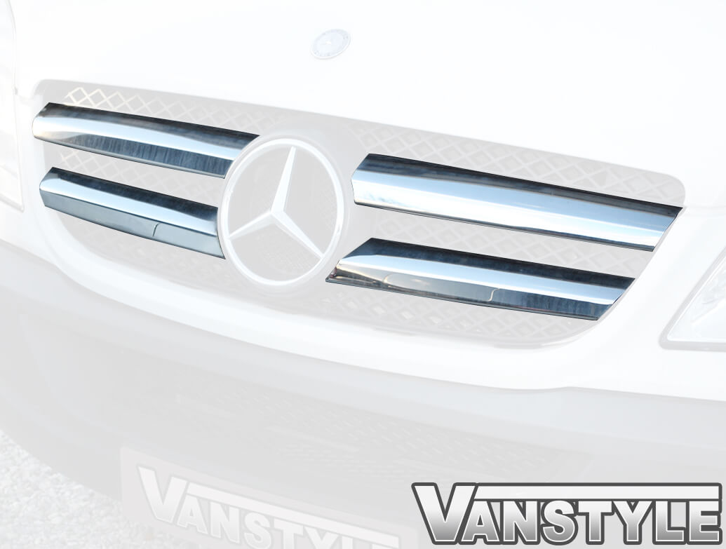 Stainless Steel Front Grille (Set 4) - Mercedes Sprinter 2006>13