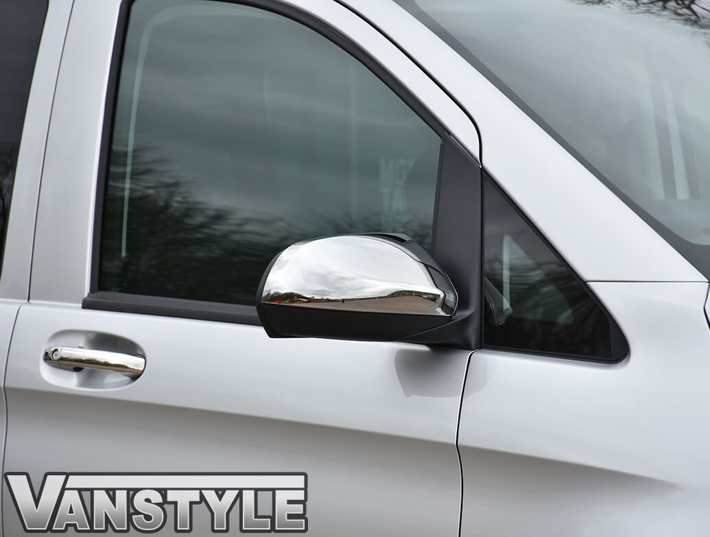 Mercedes Vito Chrome Polished ABS Mirror Covers