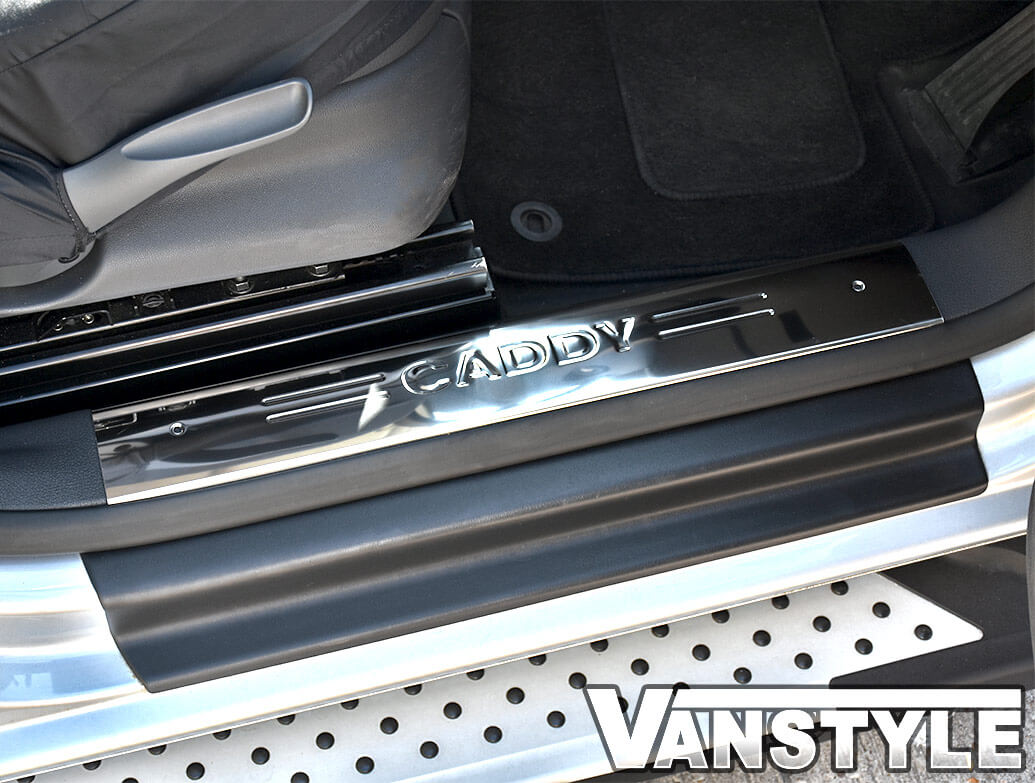 Polished Stainless Steel Inner Door Sill Covers - VW Caddy 04>21