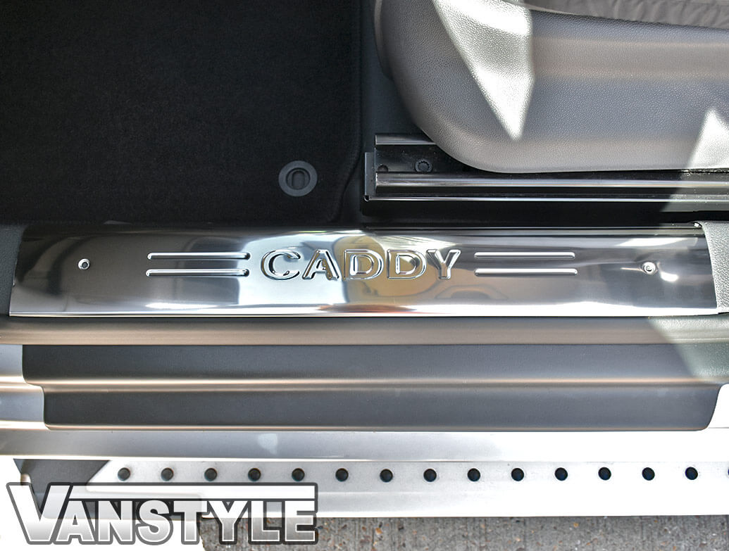 Polished Stainless Steel Inner Door Sill Covers - VW Caddy 04>21