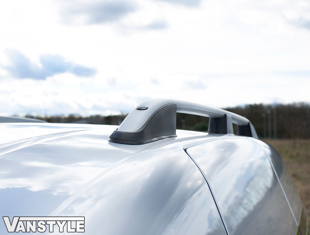 Aerodynamic Lockable Aluminium Car Roof Rack Rail Bars for VW Caddy Maxi Life