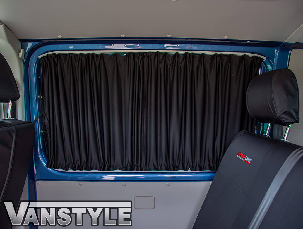 Tailored Blackout Curtain Black Non Sliding Door VW T5 T6 Vanstyle