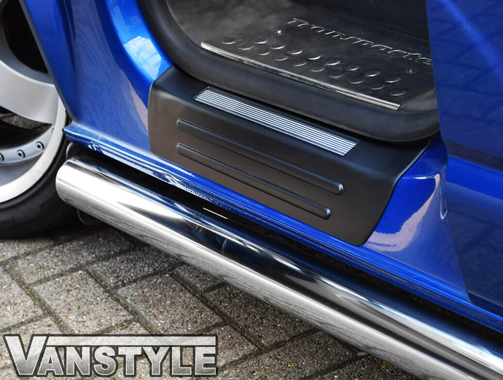 VW Front ABS Sill Entry Kick Plate Guards T5 0315 T6 15 Vanstyle
