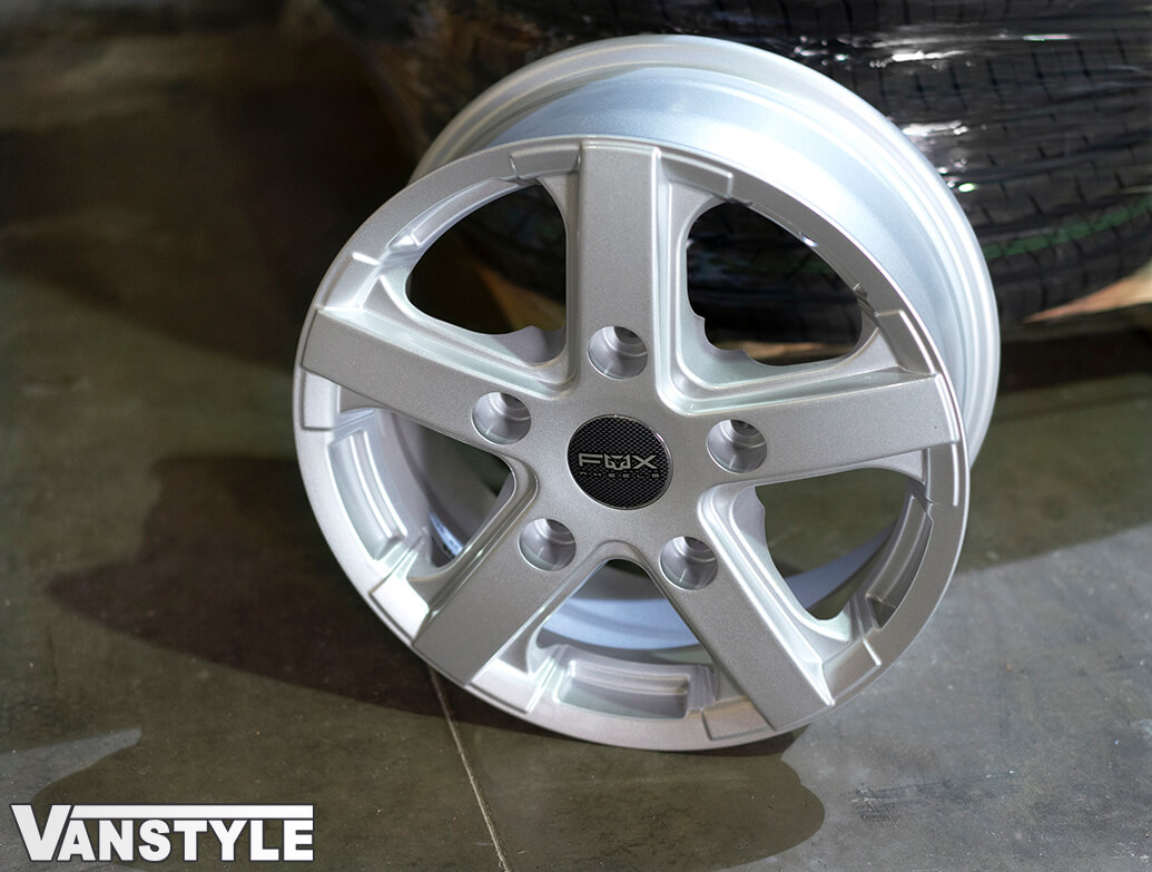 Fox Van Rims Fox Viper Alloy Wheels 16 Inch Brite Metal Set x4 - Ford Transit - Vanstyle