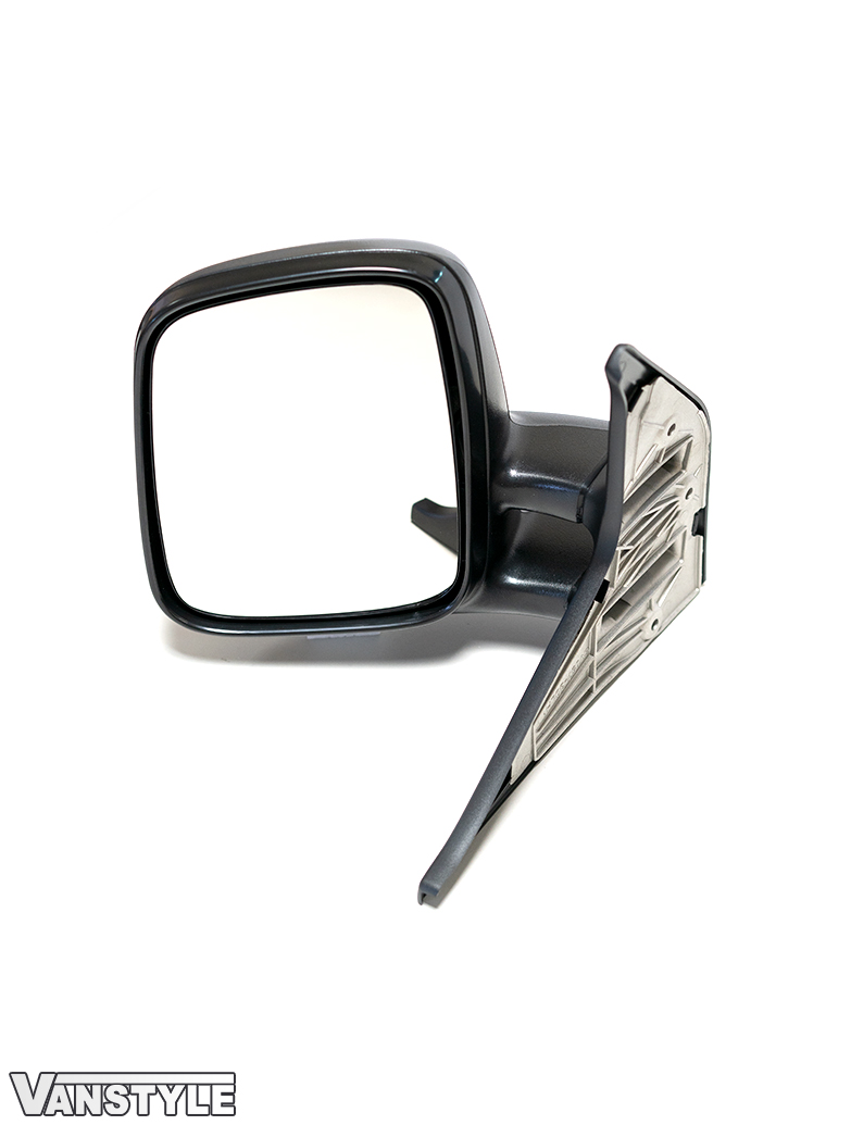 Complete LH Wing Mirror in Textured Black - VW T4 90-03
