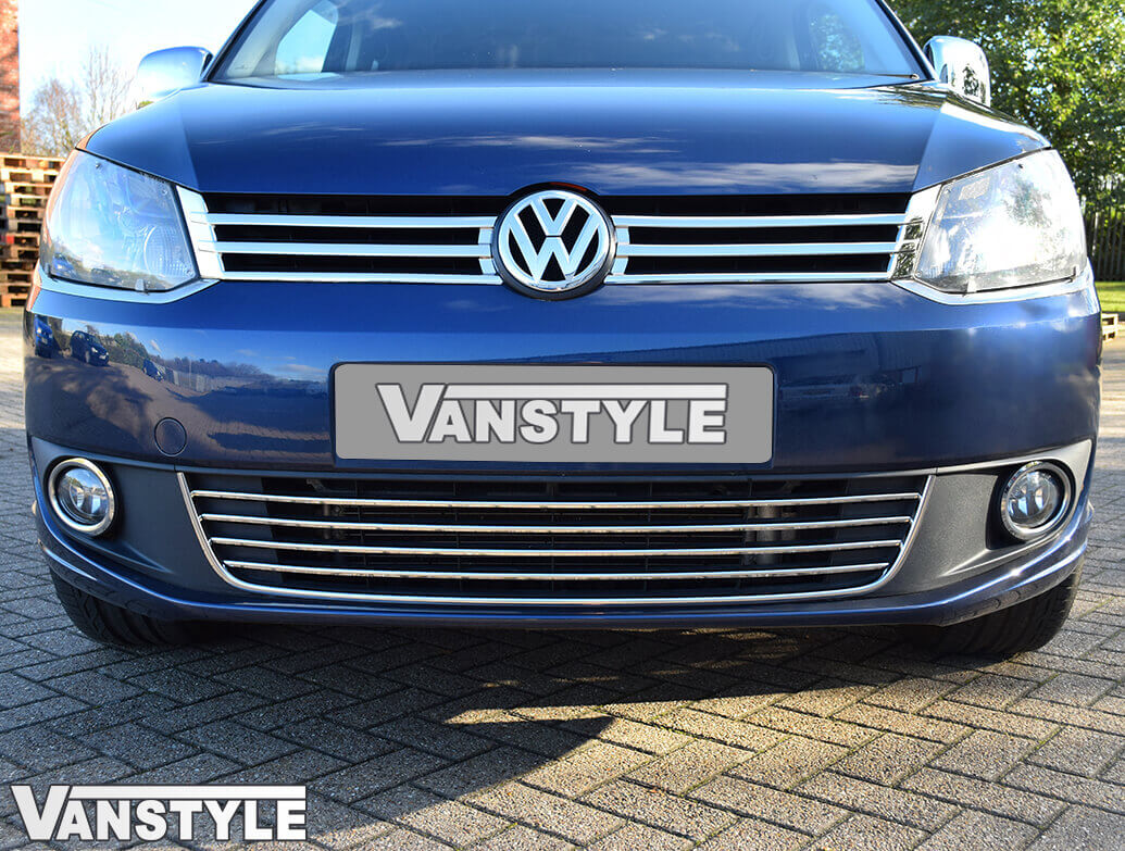 VW Caddy Lower Front Bumper 5 Pcs Stainless Steel Trim 10-15