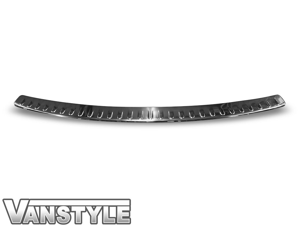 Stainless Steel Rear Bumper Protector, VW Caddy 04-10 & 10-15