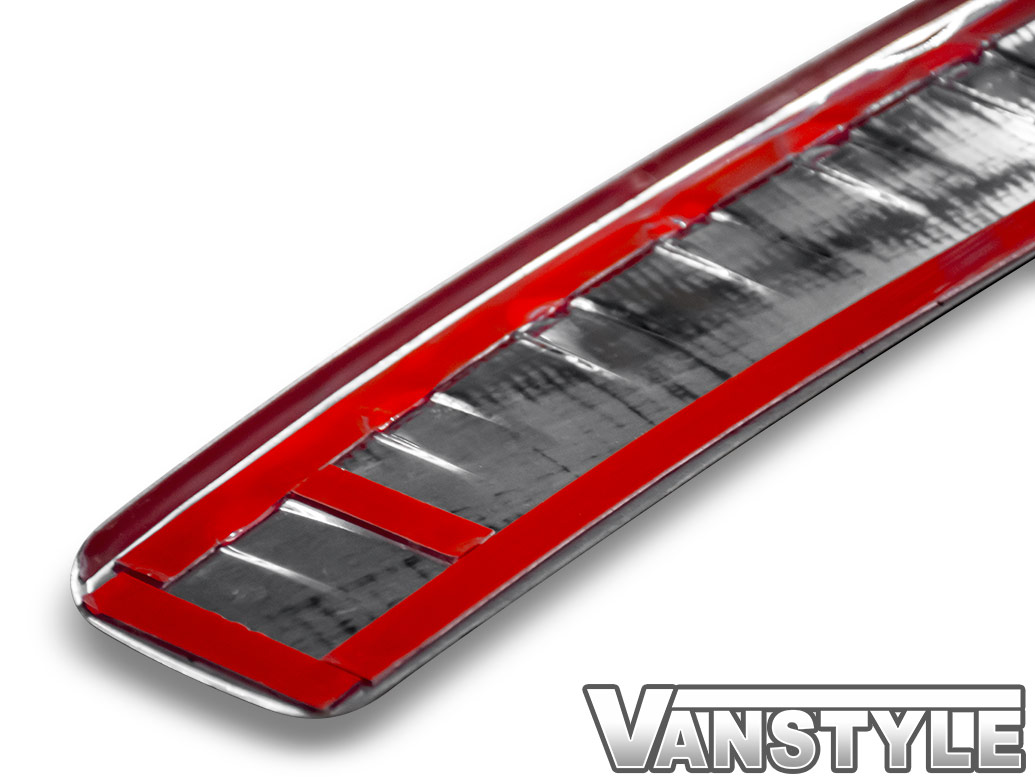 Stainless Steel Rear Bumper Protector, VW Caddy 04-10 & 10-15