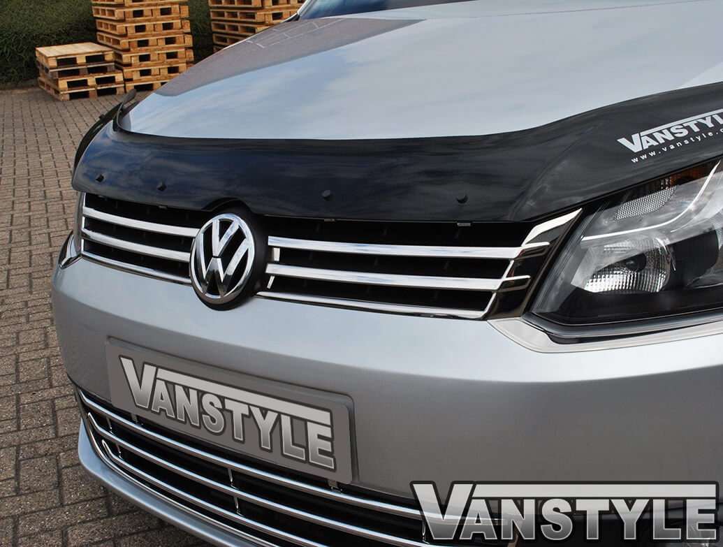 Stainless Steel Front Upper Grille Trim VW Caddy 2010 15 Vanstyle