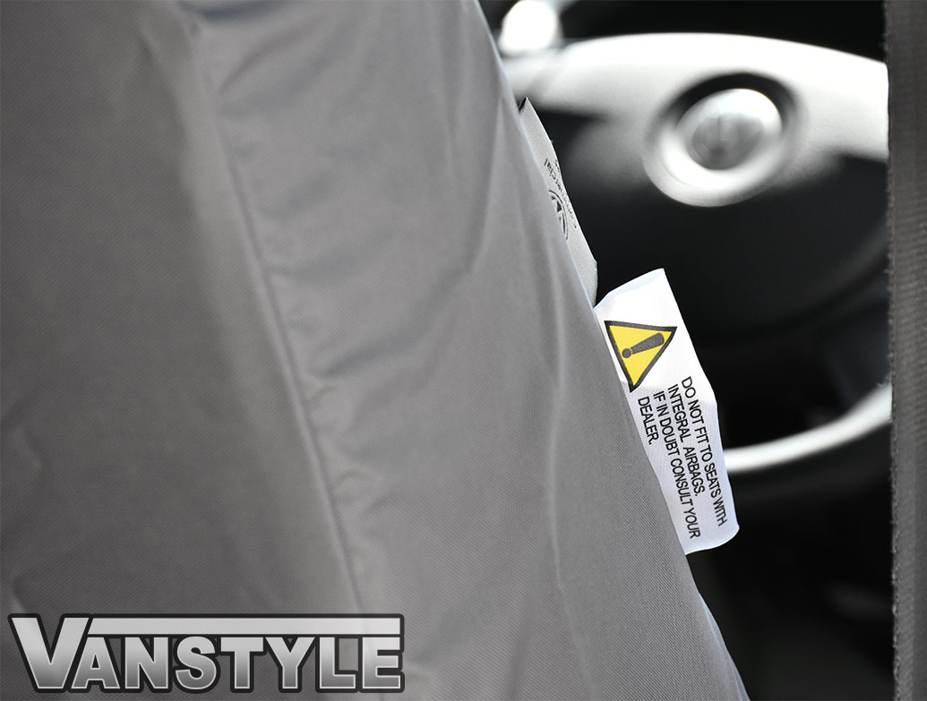 Genuine VW Front Waterproof Grey Seat Covers - VW T5 03-09
