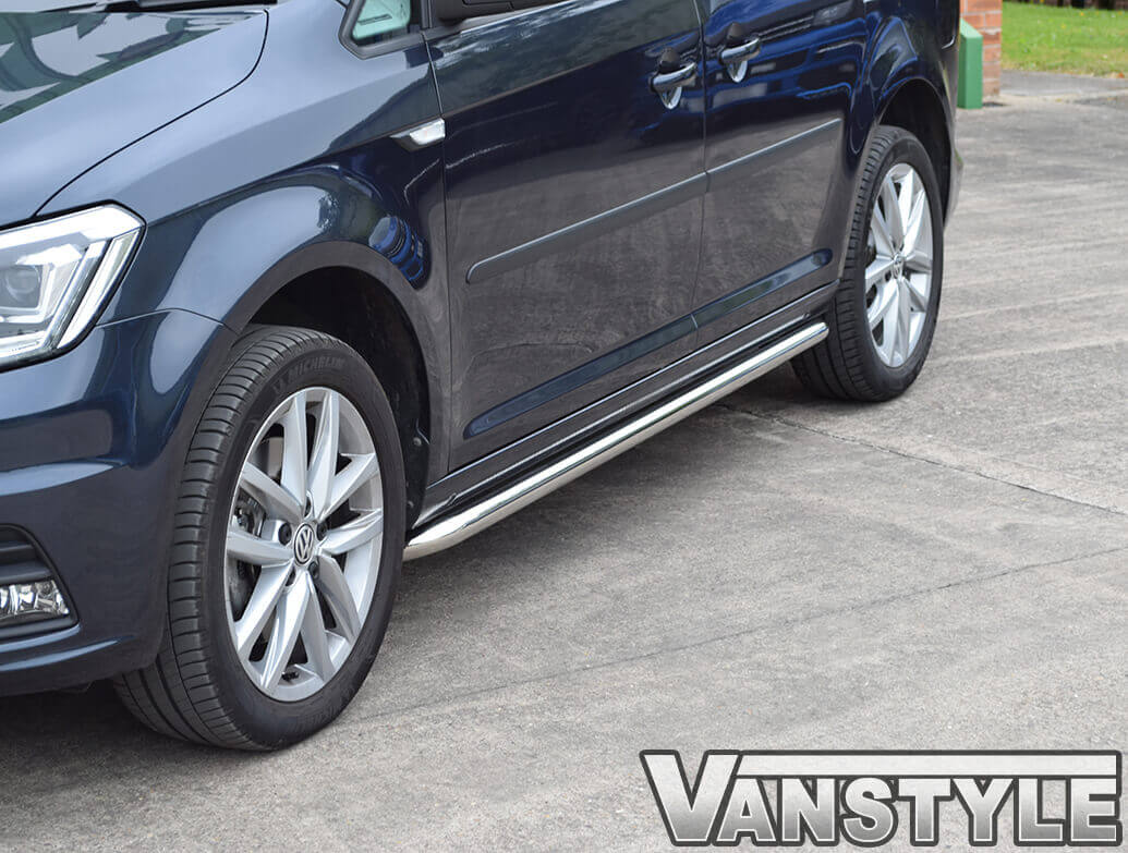 Vanstyle Sport 50mm Stainless Steel Sidebars VW Caddy SWB 04>21