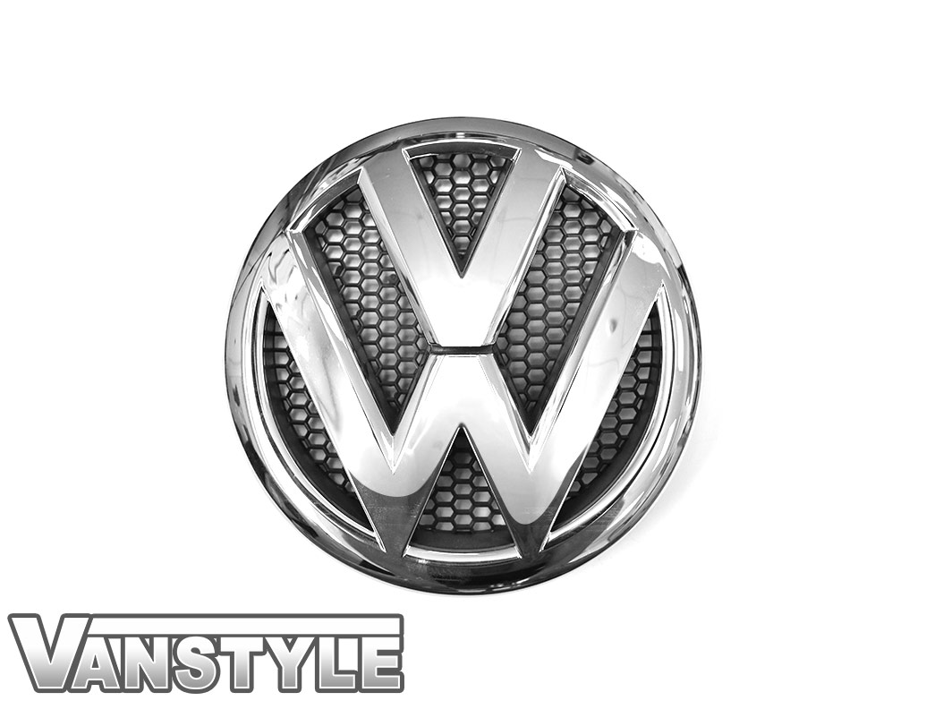 VW Replacement Front Polished Chrome Badge - VW T5 10-15