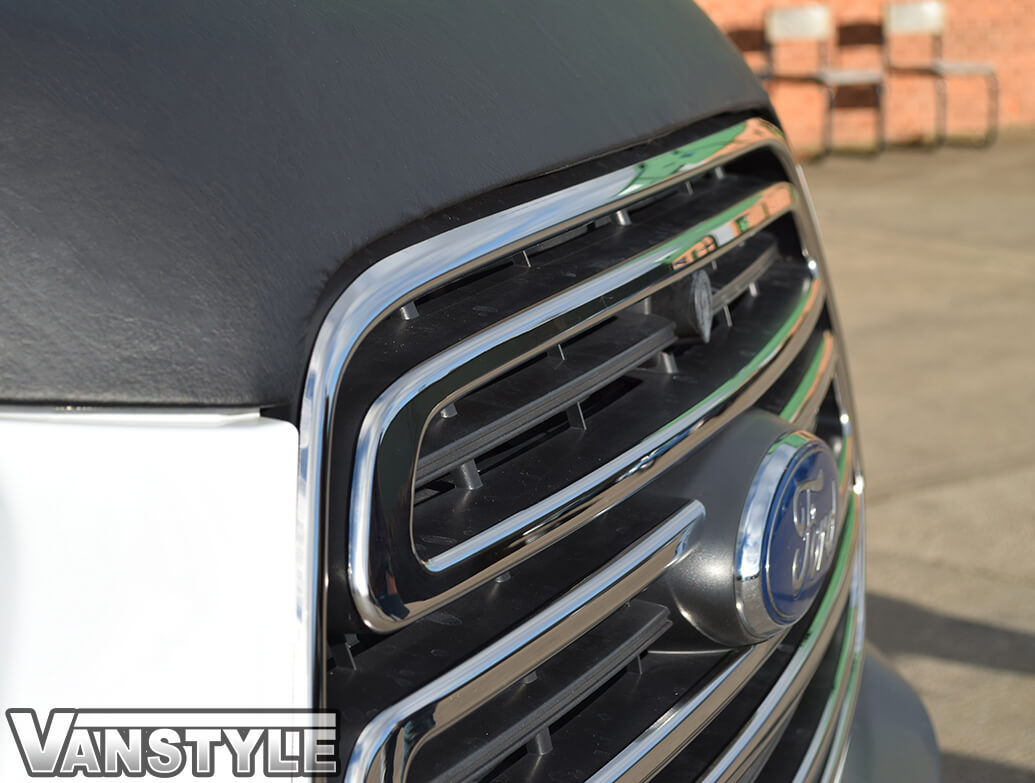 Ford Transit MK8 Stainless Steel Full Front Grille Kit 2014>
