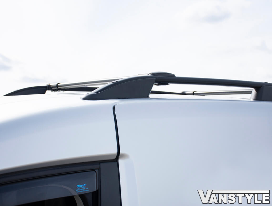 VW Caddy Black Roof Bars & Cross Bar Set