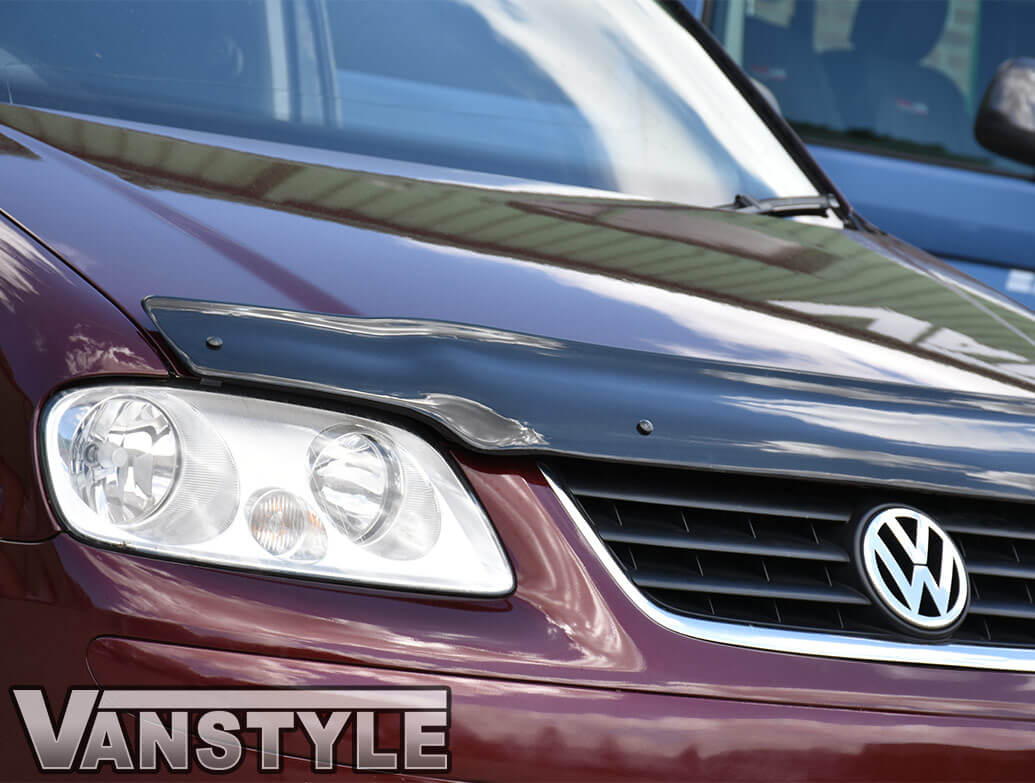 Acorn Black Bonnet Wind Deflector / Stone Guard For VW Caddy MK3 (2010-2015)
