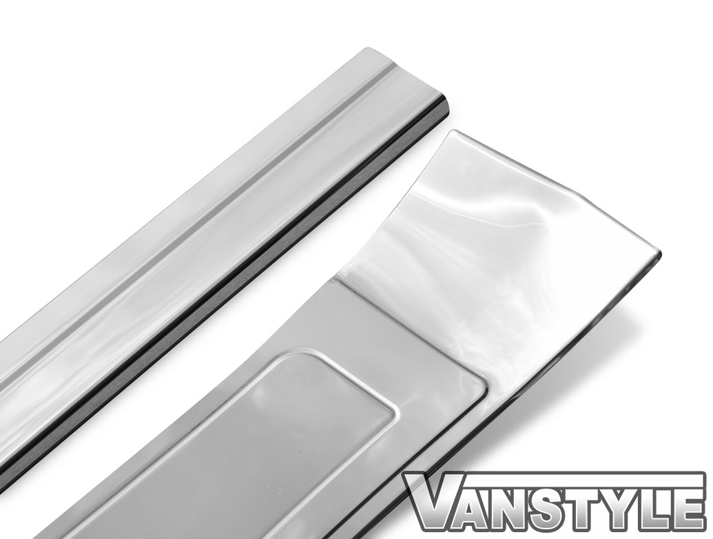 STAINLESS CHROME FORD TRANSIT CONNECT TOURNEO SWB 4PCS DOOR ENTRY SILL GUARD 14