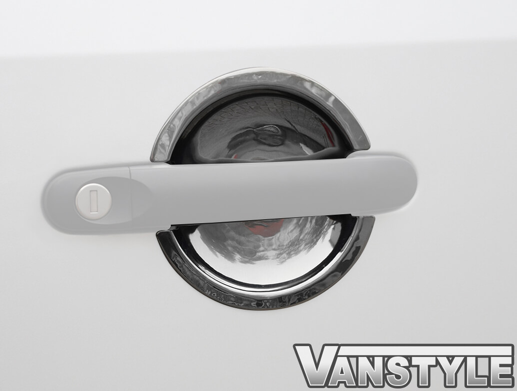 Stainless Steel Door Handle Insert Trim - VW T5 T6 Caddy