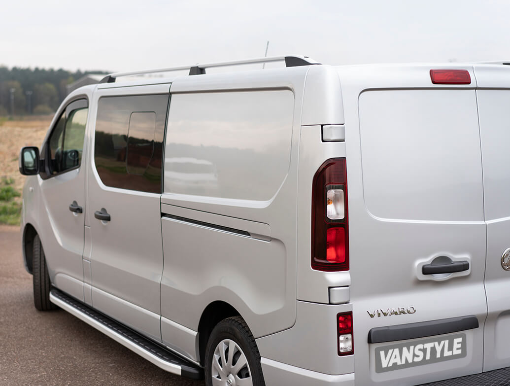 Aluminium Roof Rack Rails Side Bars To Fit L2H1 Vauxhall Vivaro - View #11