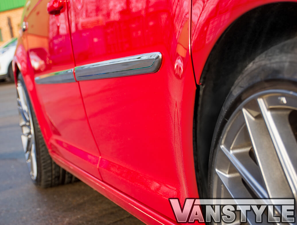 VW Caddy SWB 2015>21 Polished Stainless Steel Side Streamer Set