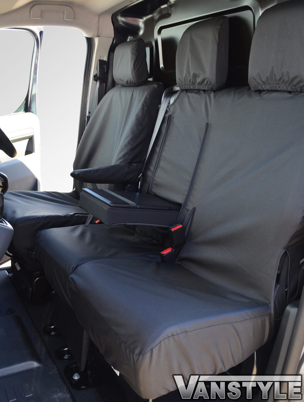 Black Waterproof Tailored Seat Covers - Dispatch/Expert/Proace
