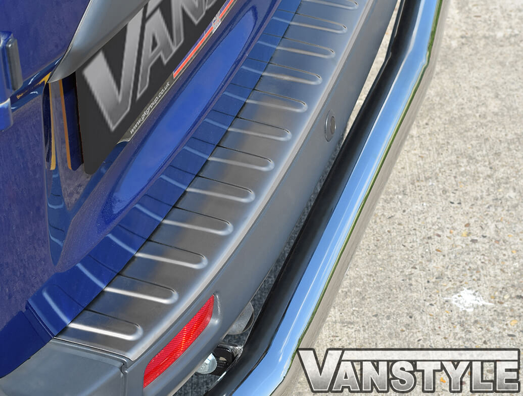 Bumper Protector Rear 'Brushed' Stainless Steel Transit Custom Vanstyle