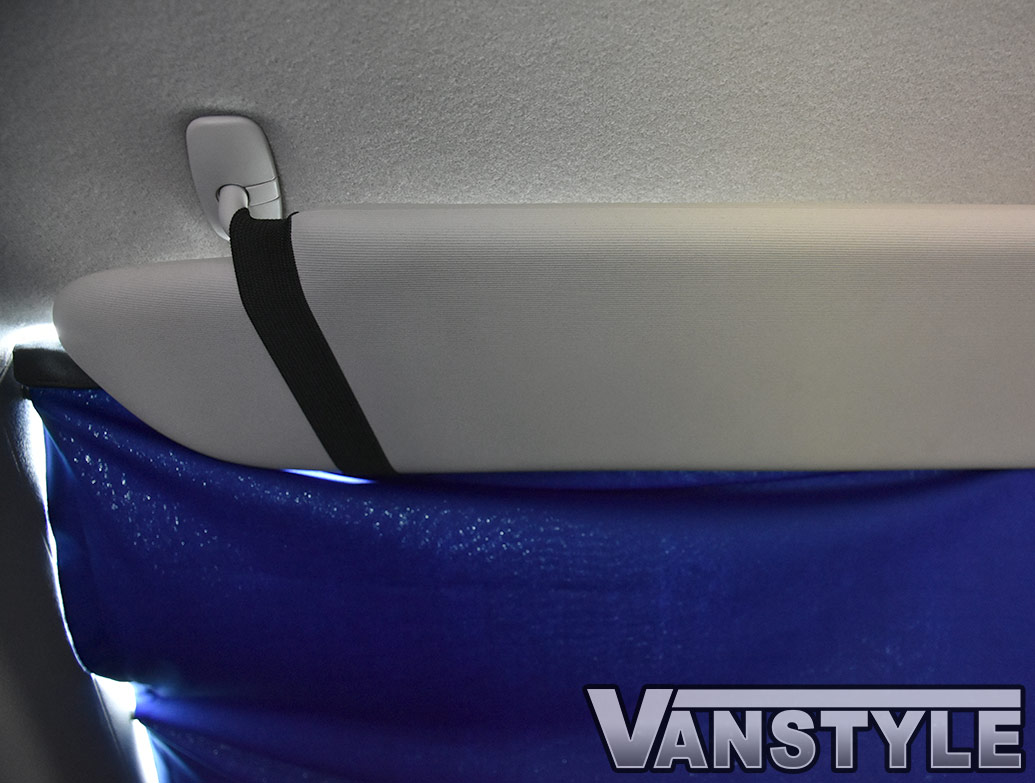 VW T5/T6 Tailored Curtain - Cab Front - Blue