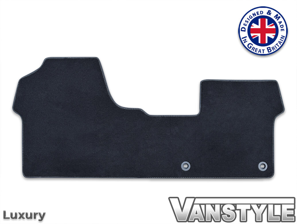 PEUGEOT EXPERT 2016+ FRONT CARPET MAT BLACK TAILORED LUXURY FLOOR MATS