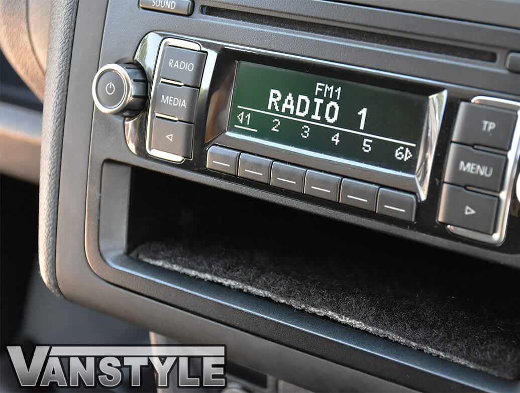 VW CADDY 1015 BLACK QUALITY INTERIOR PADDED ANIT RATTLE DASH TRAY