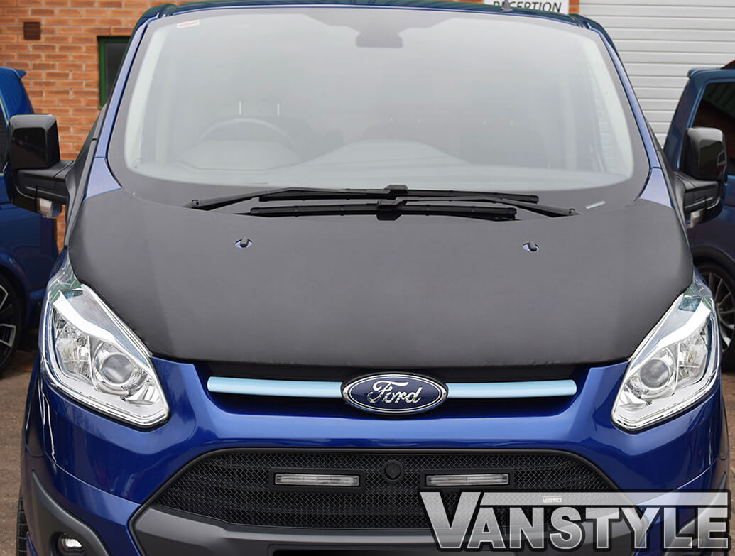 FORD TRANSIT CUSTOM FULL BRA TOP QUALITY FIT PROTECTOR COVER PLAIN BLACK eBay