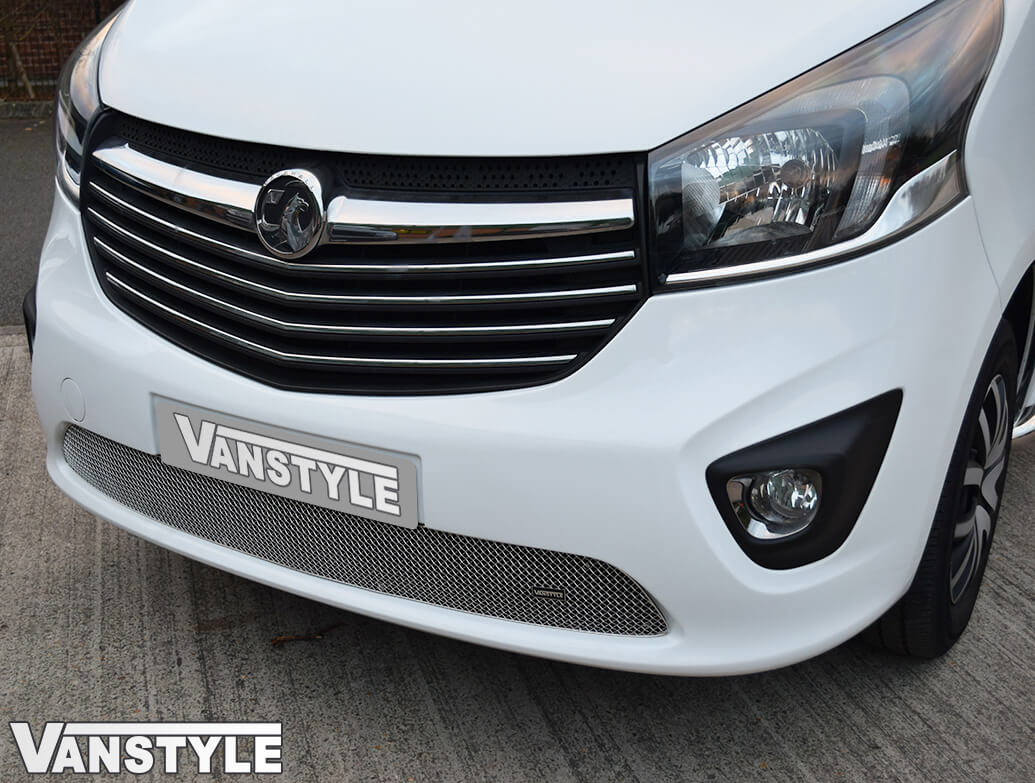 Zunsport Lower Mesh Grille - Polished Stainless Steel Vivaro 