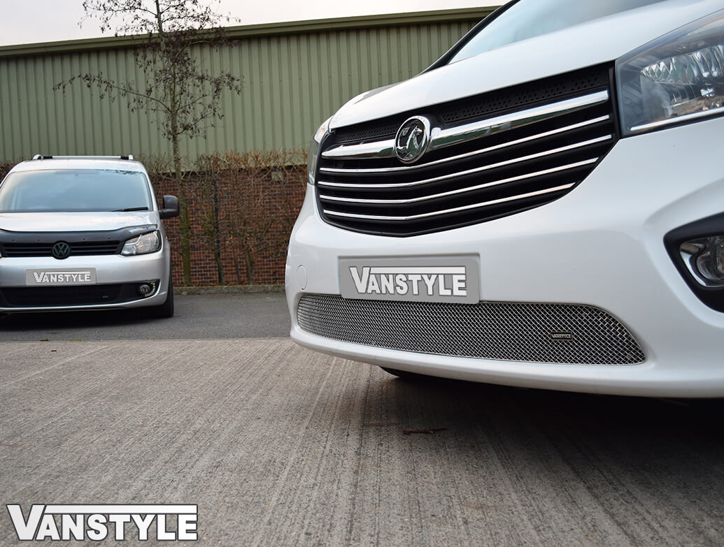 Zunsport Lower Mesh Grille - Polished Stainless Steel Vivaro 