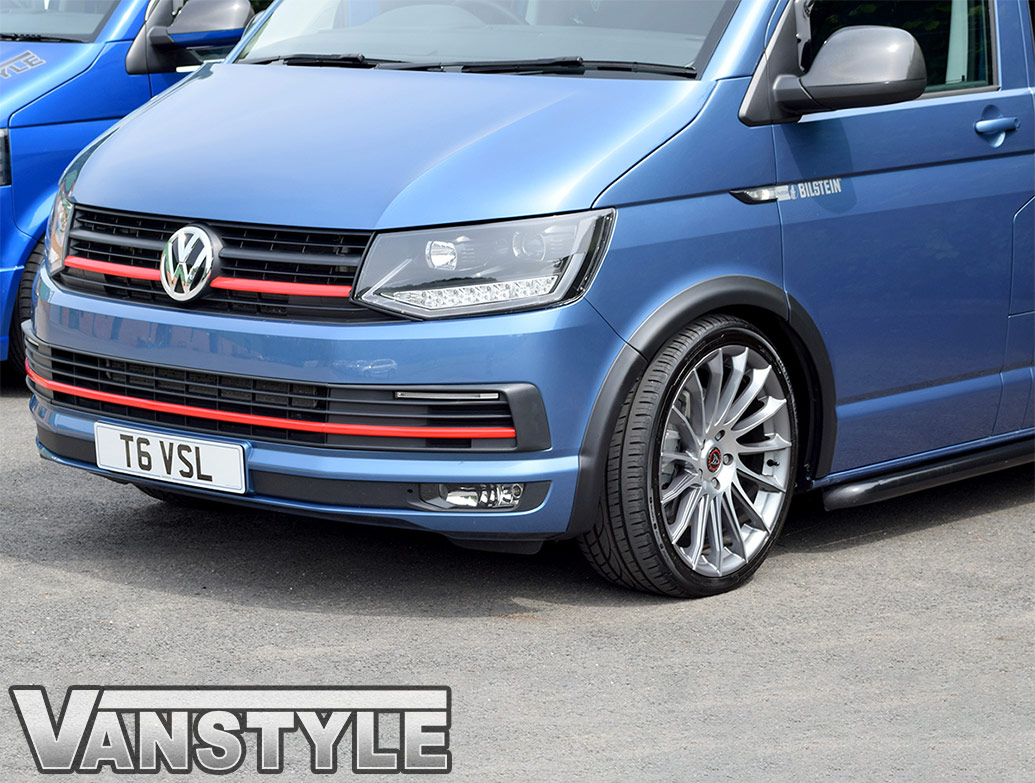 ABS Textured Black Wide Wheel Arch Covers - VW T6 2015 On