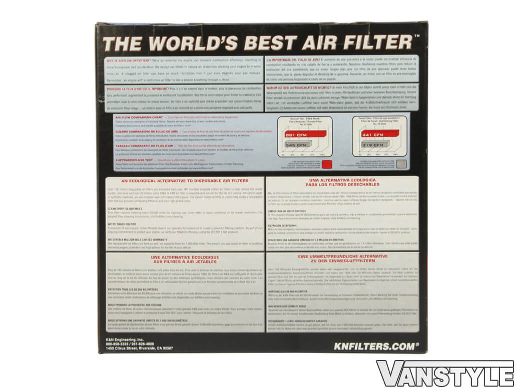 K&N Replacement Air Filter - VW Caddy 2009-15