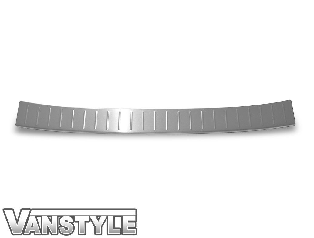 Brushed Stainless Steel Rear Bumper Protector Crafter TGE Vanstyle