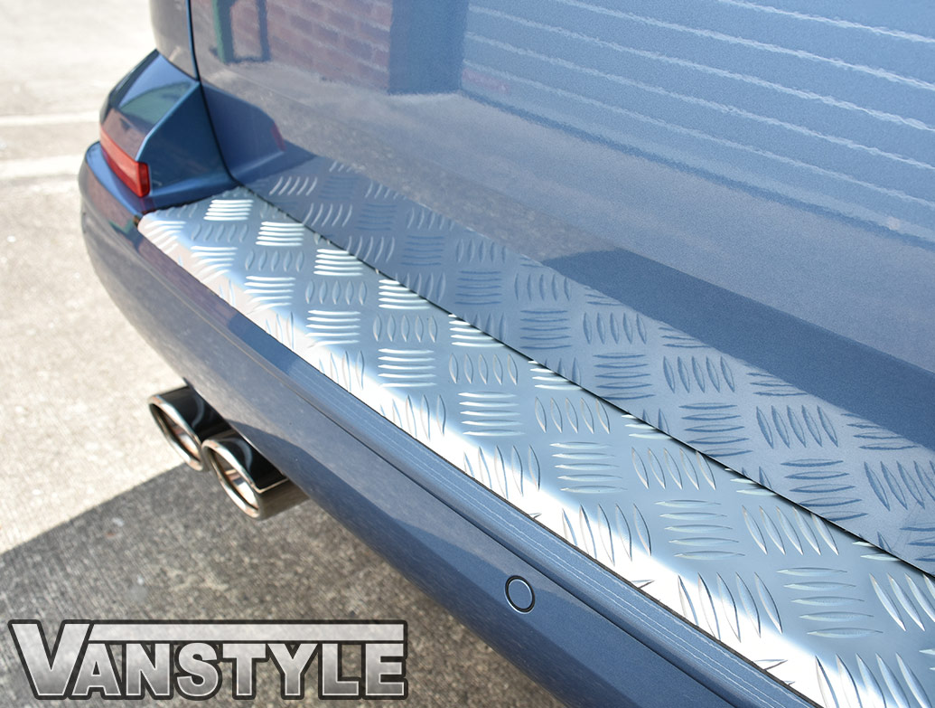 thumbnail image 2 of OMAC Load Sill Protector Bumper For VW T5 Transporter 2003-2015 – Black ABS Rear Bumper Guard, Matt Finish 2 of 6