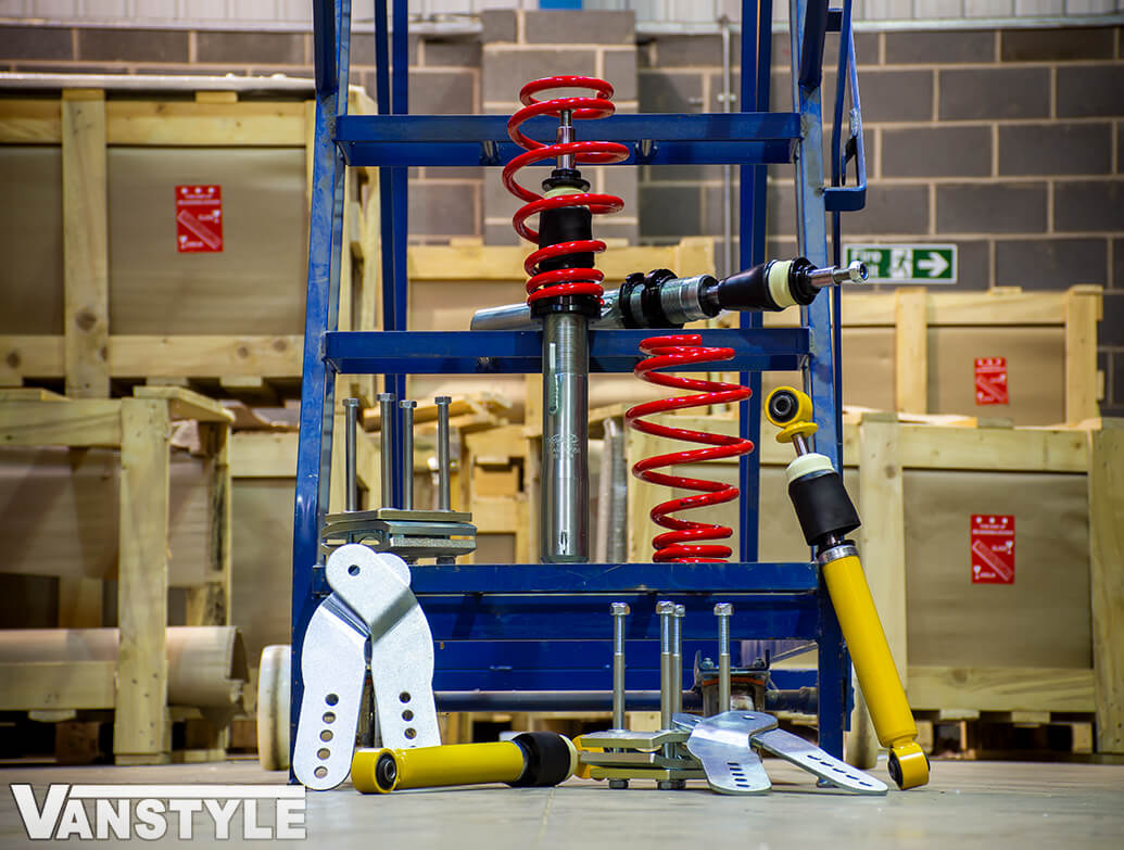 VMaxx Height Adjustable Suspension Coilover Set VW Caddy 04 21 Vanstyle