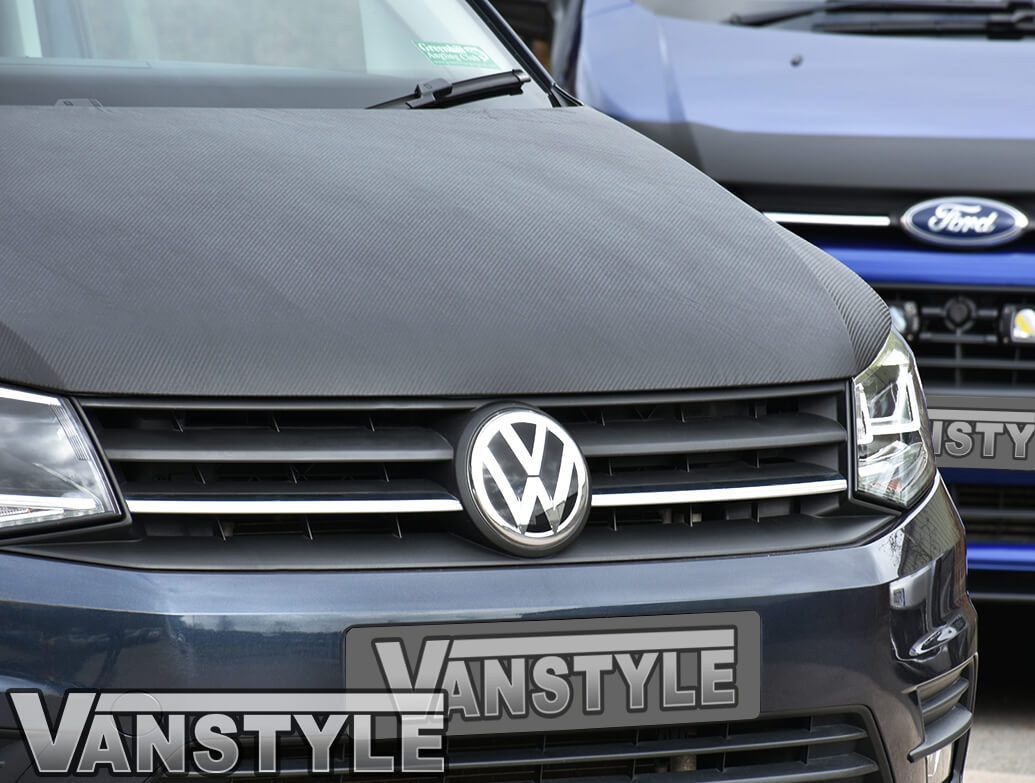 Goingfast Carbon Look Load Sill Protector For VW Caddy 4 (2015+) - With Edge Protection