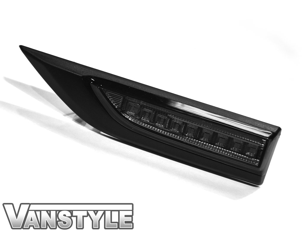 LED Non-Sequential Side Repeater Pair - Dark Smoked - VW T6 15>