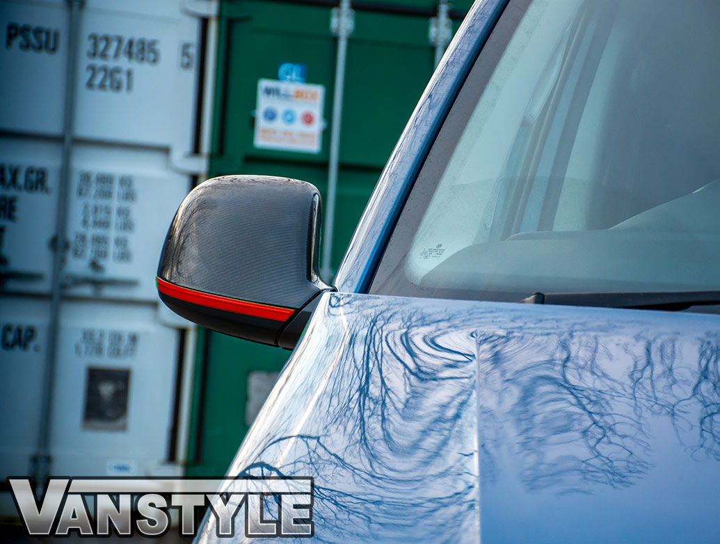 thumbnail image 2 of VW T6 2016-2025 Lower Wing Mirror Trim – Driver Side Right – Black Textured – Ultimate Styling 2 of 6
