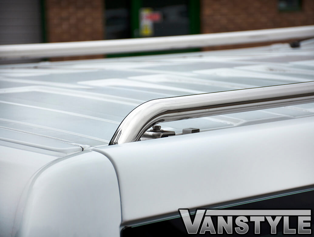 Polished Stainless Steel Roof Bars - Vivaro & Trafic 01>14