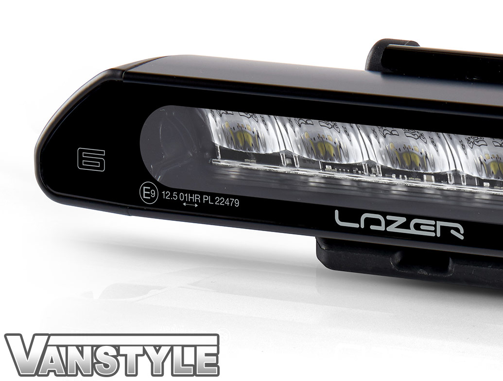 Lazer Linear-6 Black Led Spot-Light - Single Unit - Universal