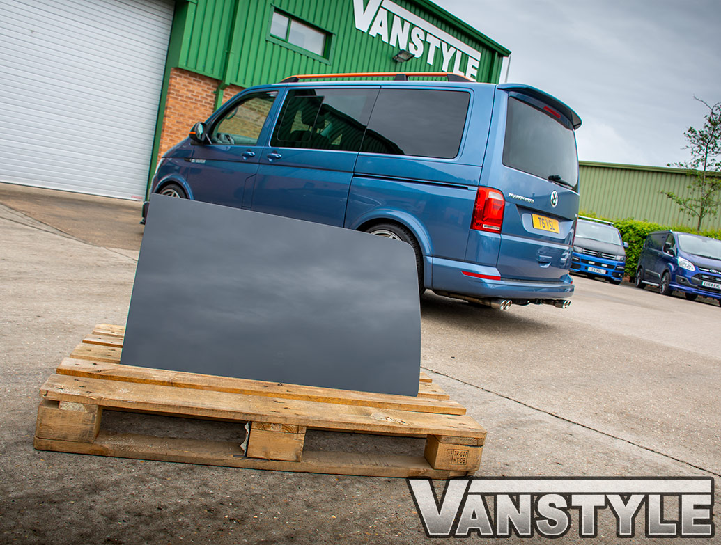 Camperglass VW Transporter T5-T6.1 LWB Passenger Side Rear Quarter Window – Tinted 82%, Tempered Glass